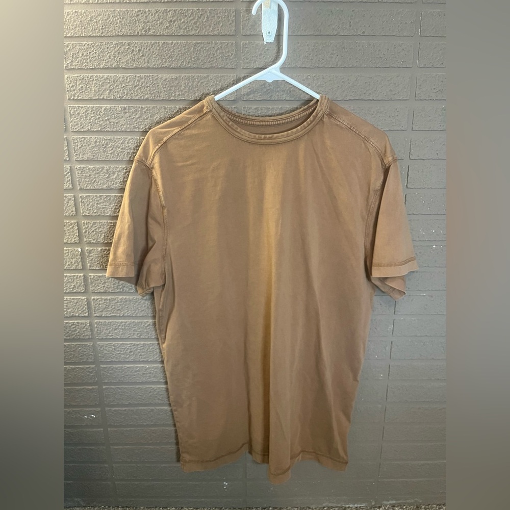 ROWM Supima Cotton Lounge Tee | Size Medium | Tan Short Sleeve T-Shirt